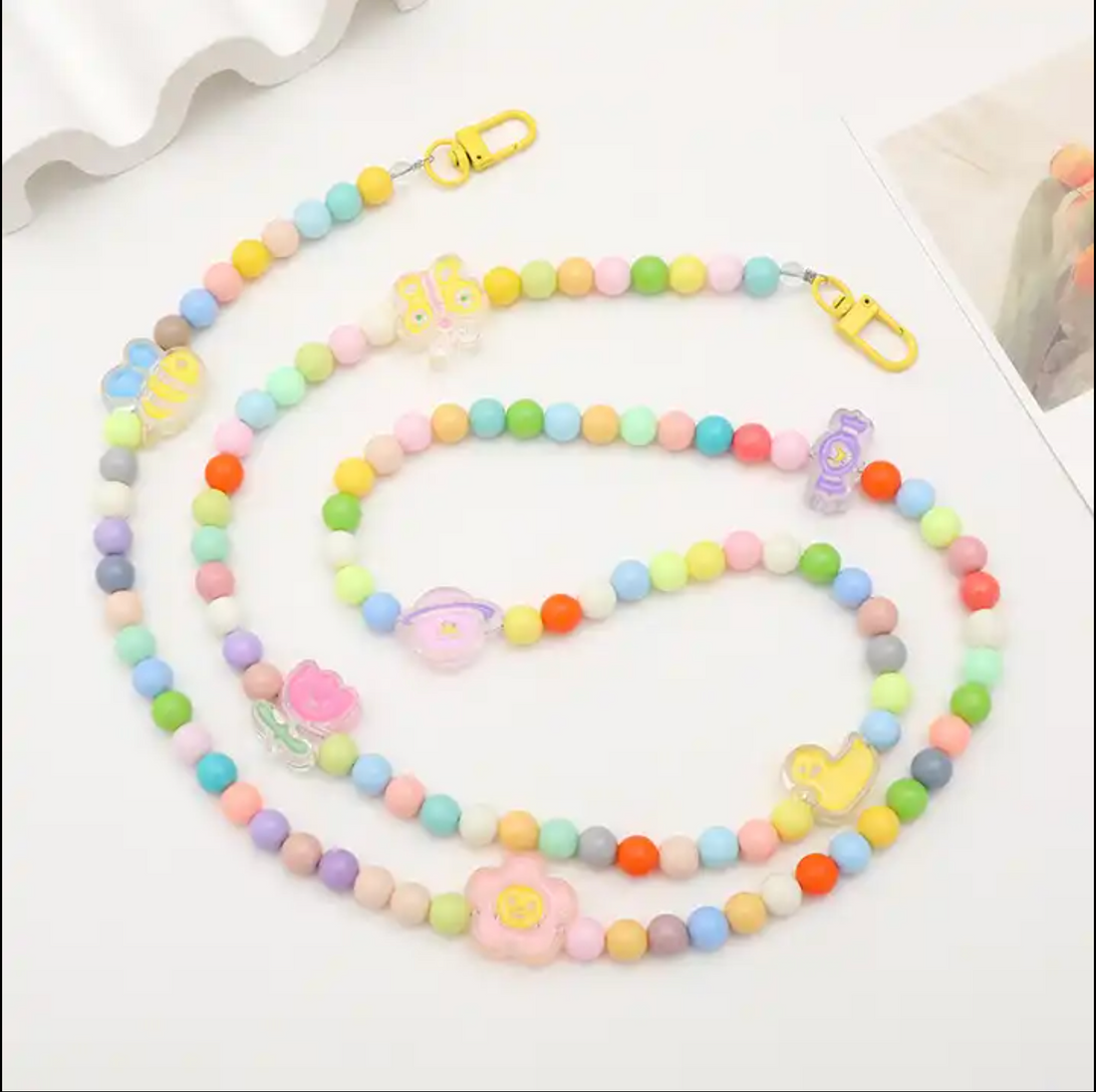 Cute Doodle Bead Strap